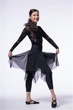 DS6608M Legíny se zvýšeným pasem s krátkou sukní